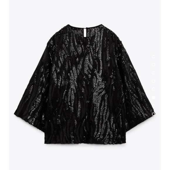 NEW Zara sequin top - Picture 4 of 8
